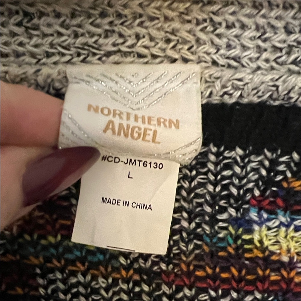 Aztec Patterned Open Front Cardigan - image 2